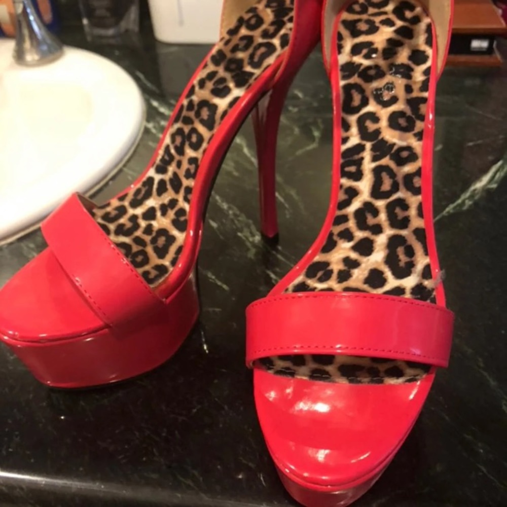 Hot pink heels